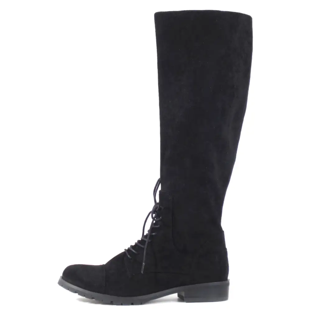 Lace Up Knee High Boots