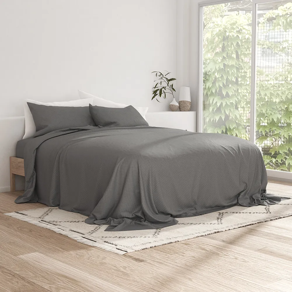 Checkered Embossed Sheet Set