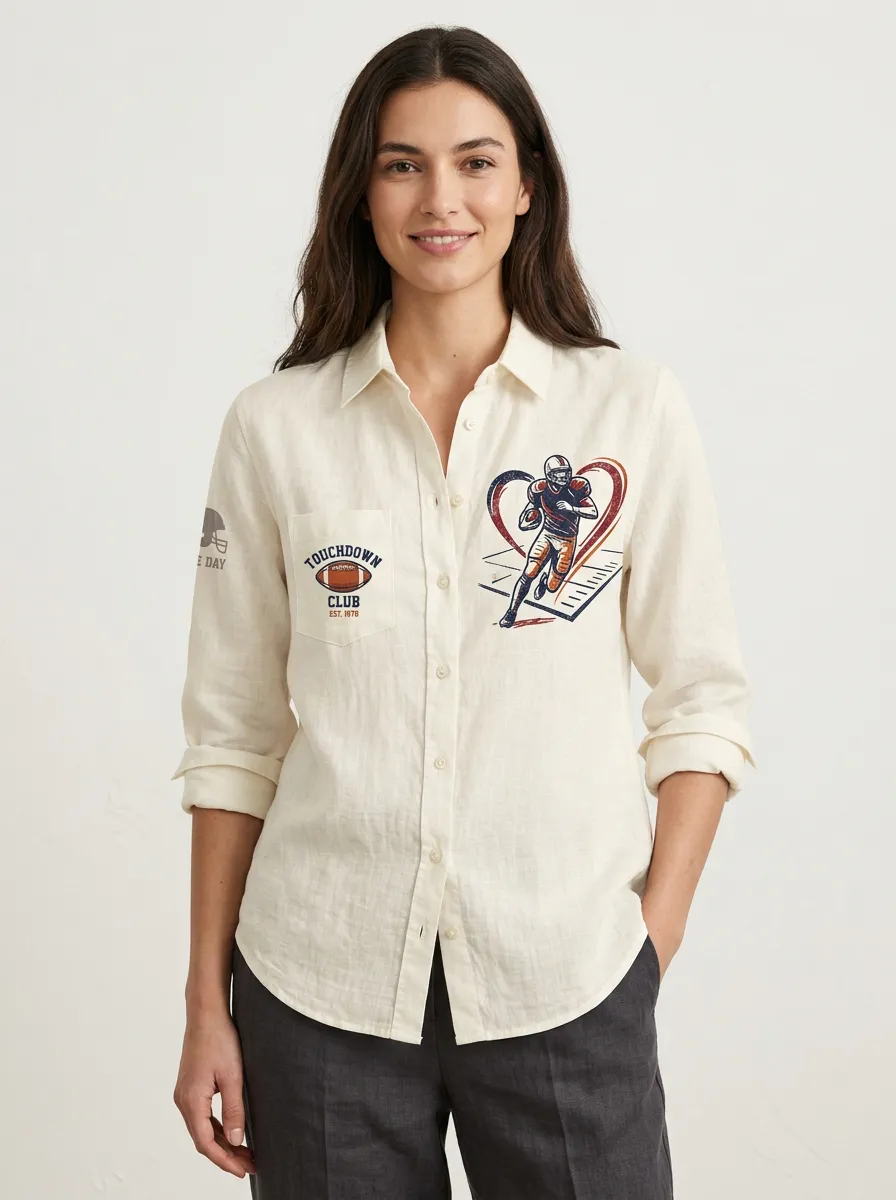 Football Graphic Casual Shirt