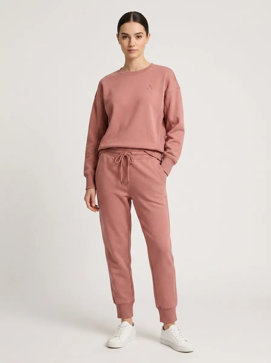 Women's  Minimalist Embroidered Lounge Set