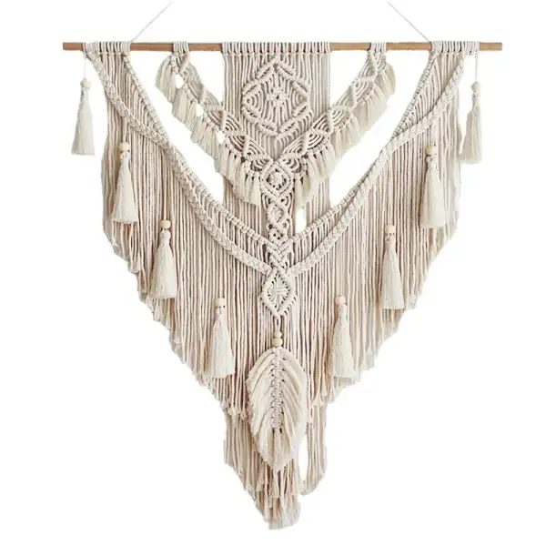 Tassel Macrame Cotton Decorative Wall Accent