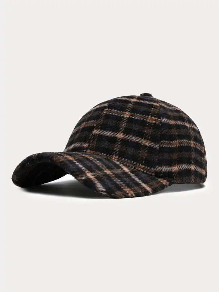 Vintage Plaid Baseball Cap