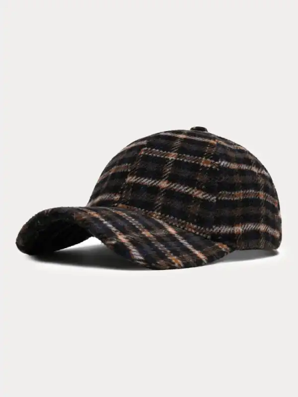 Vintage Plaid Baseball Cap