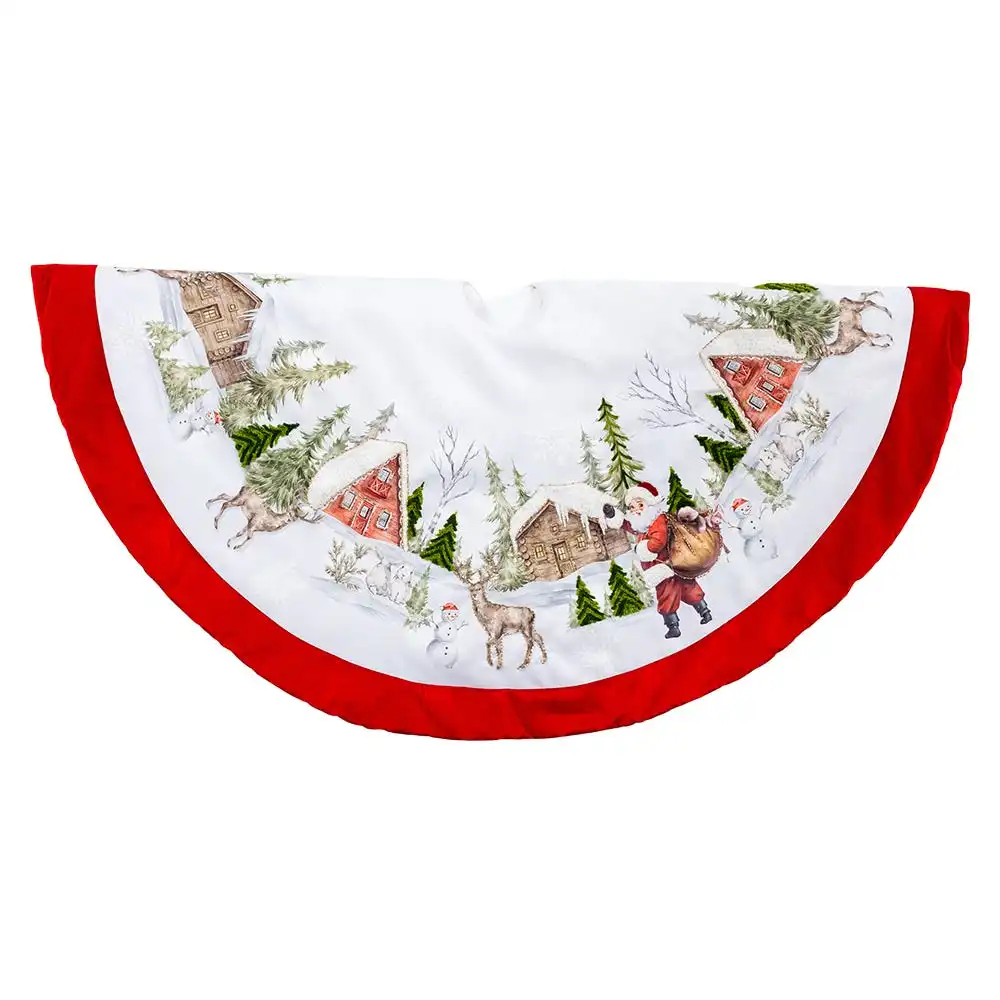 Beaded Embroidered Velvet Tree Skirt