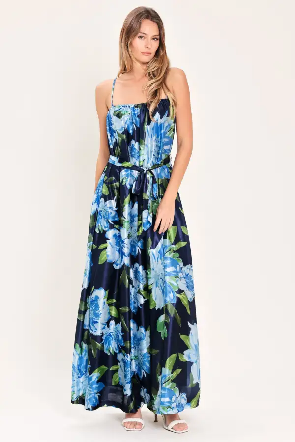 Classic Printed Maxi Dress