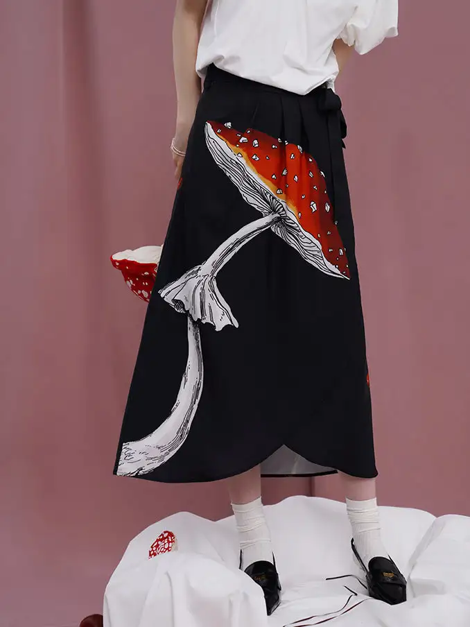 Mushroom Motif Skirt