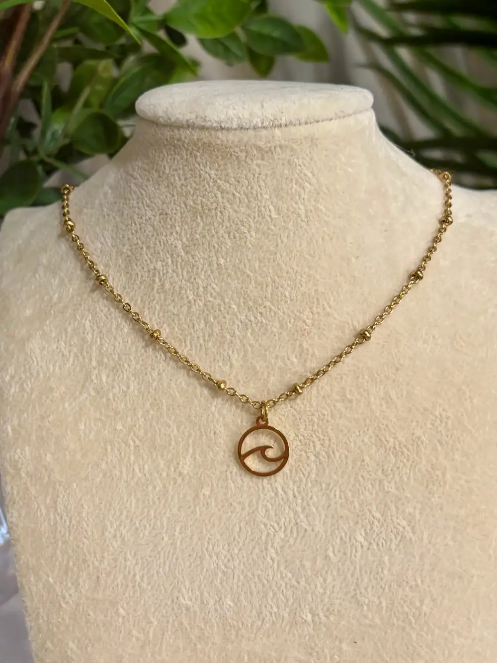 Wave Pendant Necklace