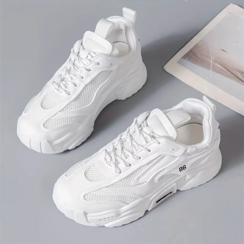 Platform Low Lace Up Sneakers Relaxed Shape
