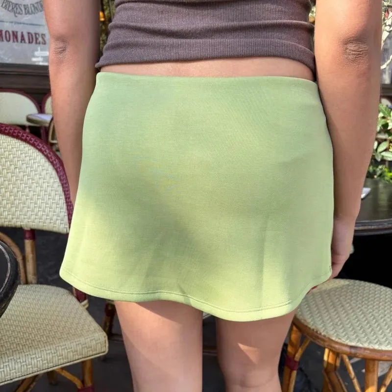 Polished Pencil Mini Skirt