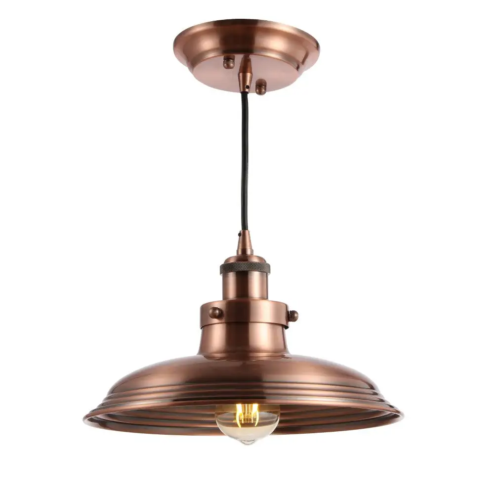 Adjustable Iron Industrial Rustic LED Pendant