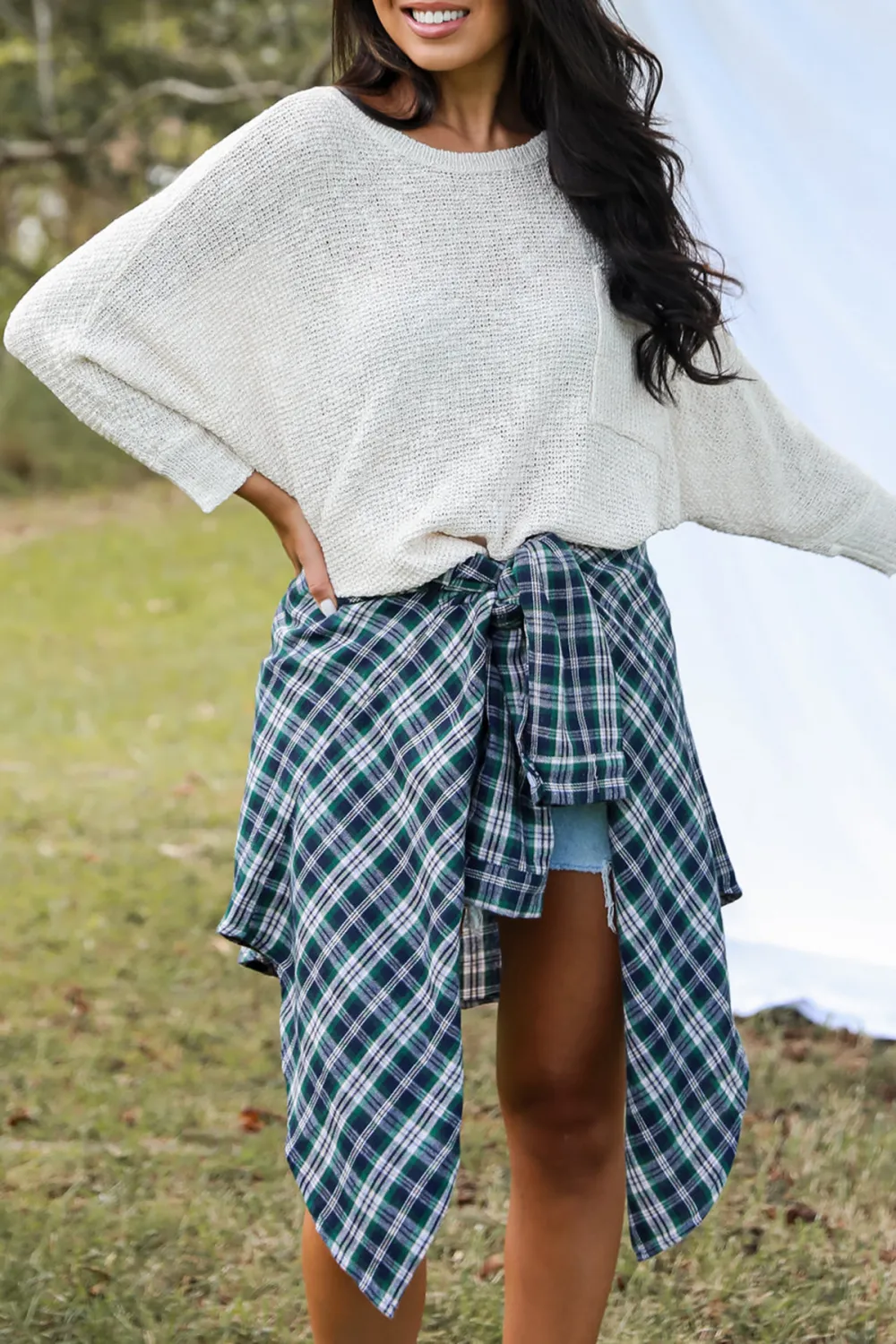Ivory Lightweight Knit Sweater
