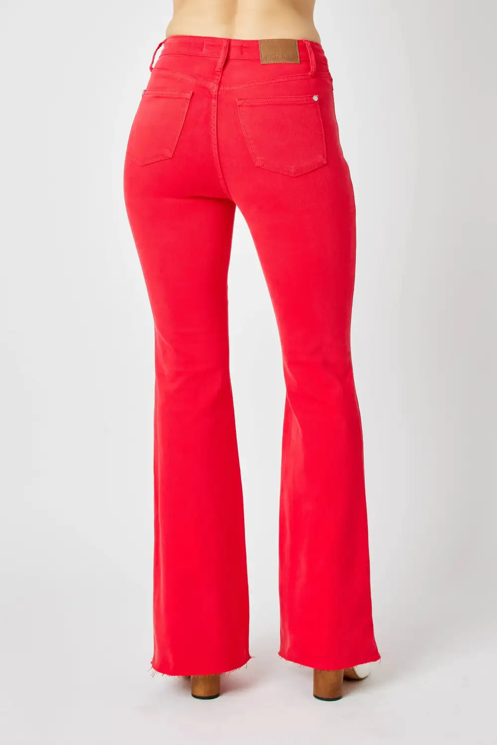 Draped Flare Jeans