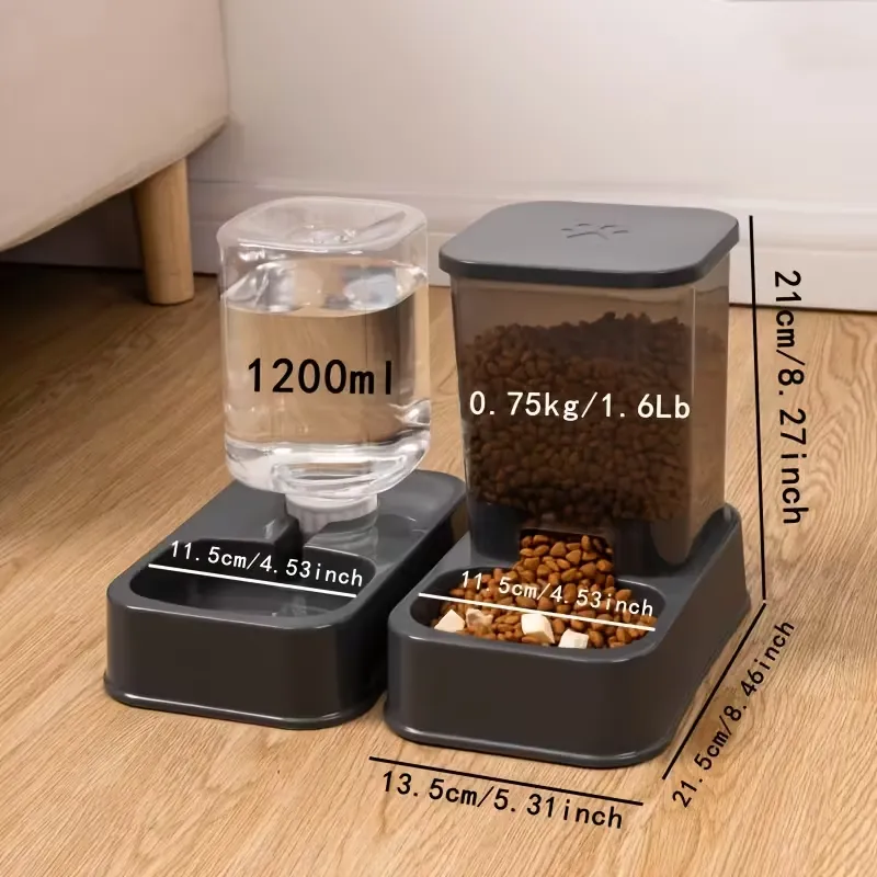 Large Capacity Automatic Pet Feeder and Waterer Combo