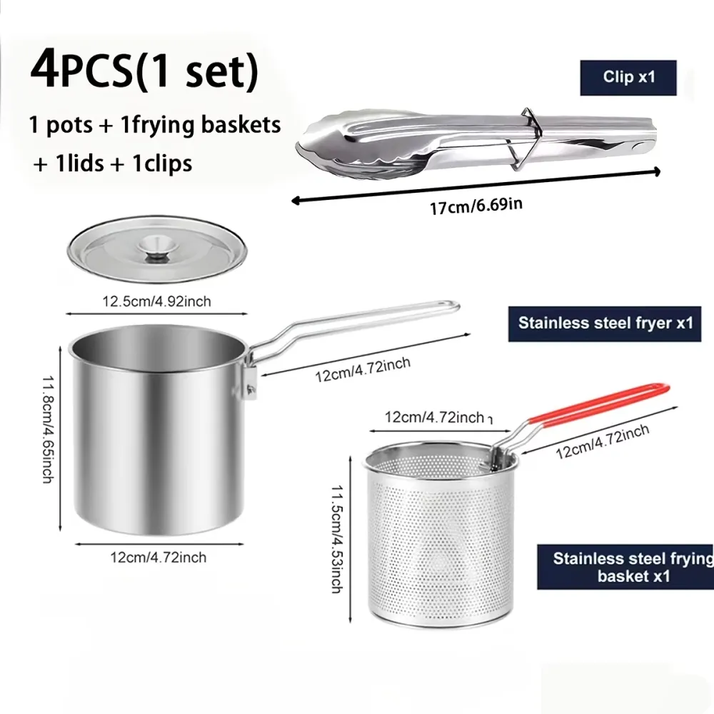 Stainless Steel Deep Fryer Pot