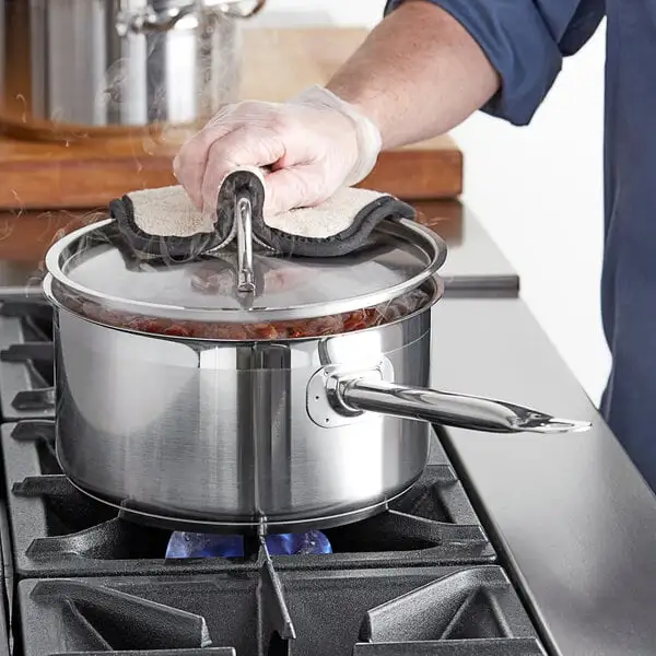 Everyday Stainless Steel Sauce Pan with Aluminum Clad Bottom and Cover