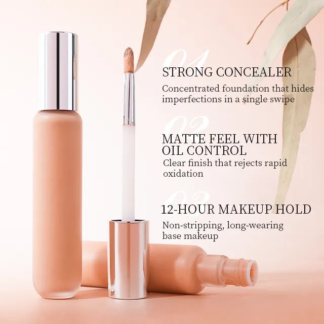 Matte Vegan Non-Comedogenic Coverage Full Liquid Foundation