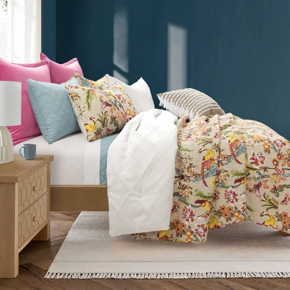 Everyday Cotton Polyester Quilt Bedding Set