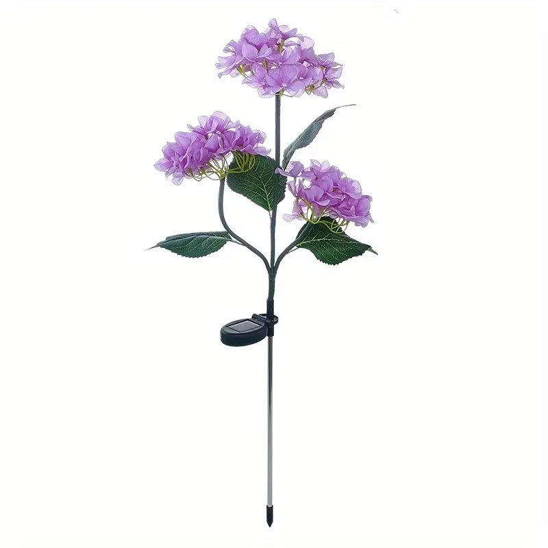 Solar Hydrangea Garden Stake Light