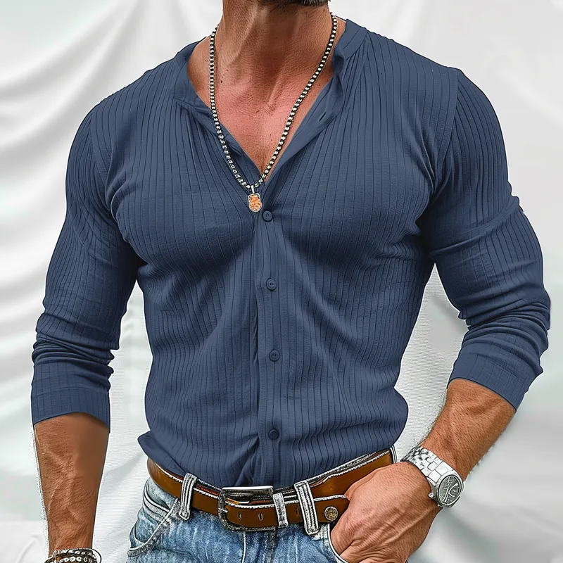 Textured Striped Shirt