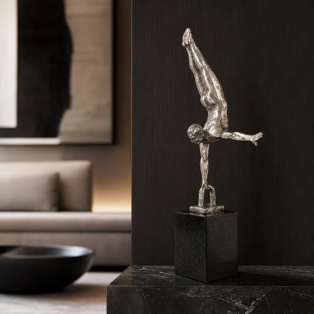 Iron Handstand Sculpture