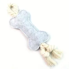 Felt Bone Rope Dog Toy