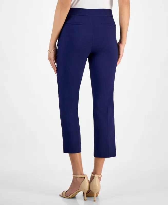 Cropped Pull On Pocket Pants
