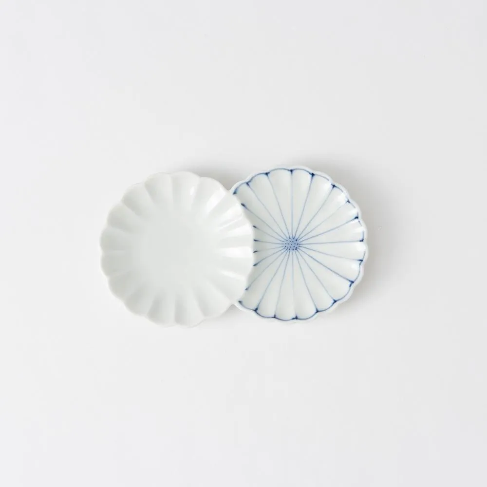 Chrysanthemum Porcelain Sauce Plate