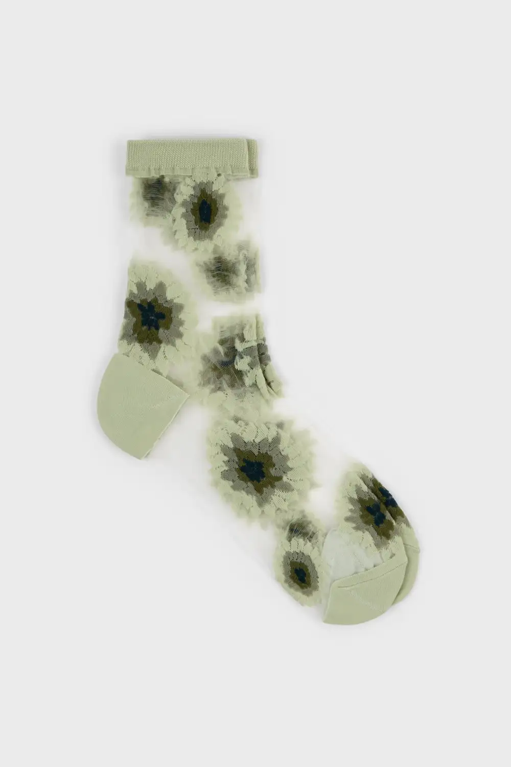 Classic Large Daisy Sheer Socks