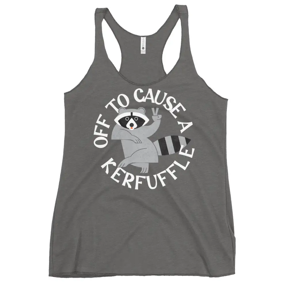 Playful Print Racerback Tank