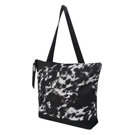 Practical Cow Print Canvas Tote Bag