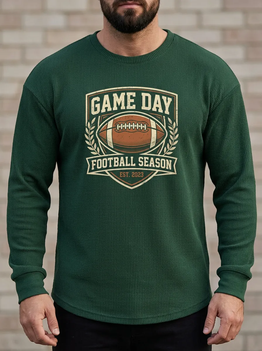 Football Graphic Casual T-Shirt