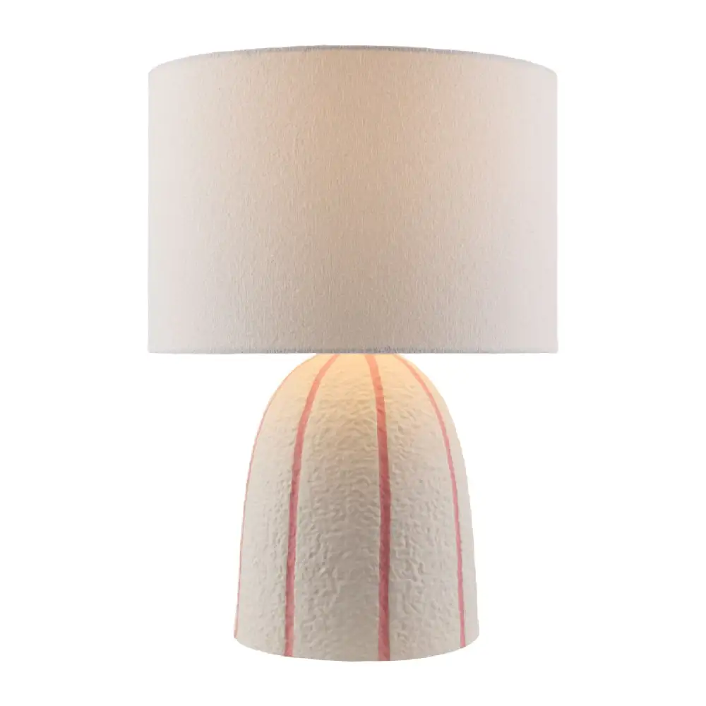 Vertical Lined Ceramic Table Lamp
