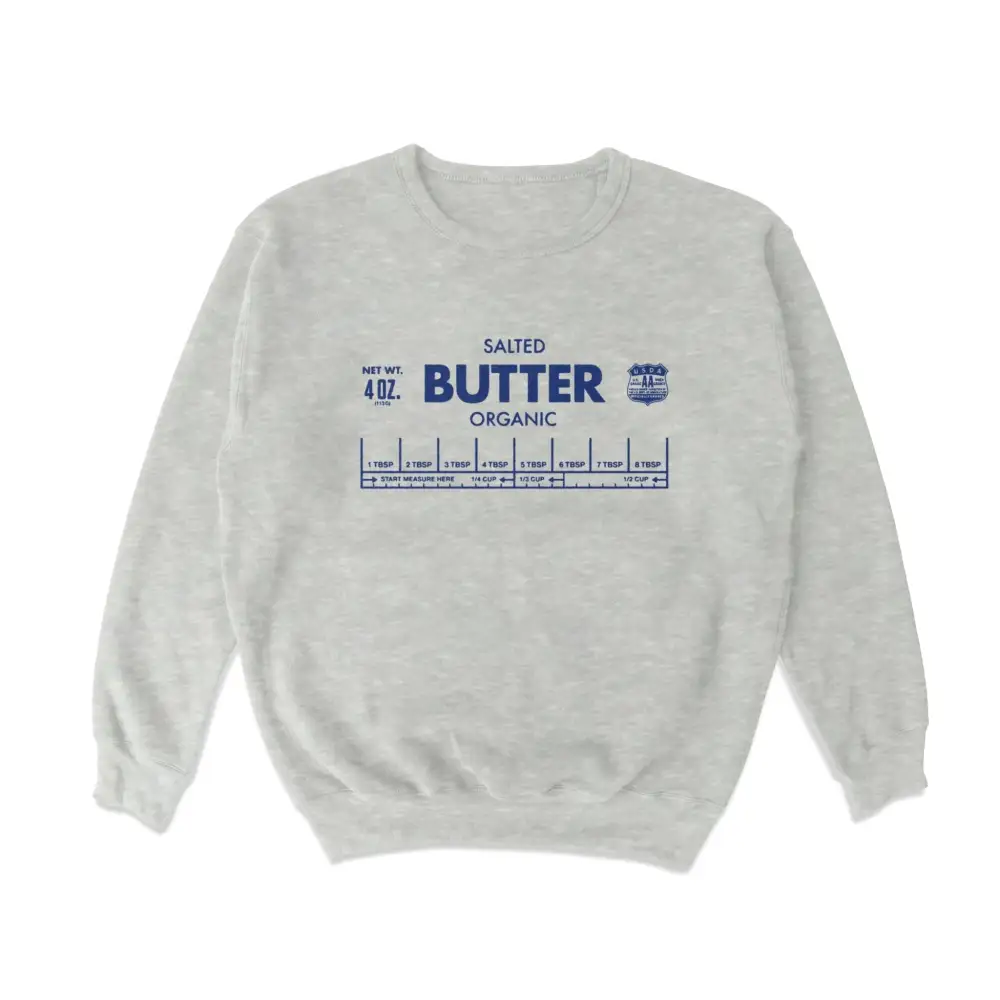 Vintage Butter Print Casual Sweatshirt