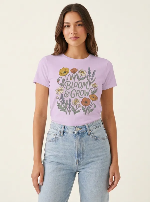 Nature Lover Bloom And Grow Wildflower T-Shirt