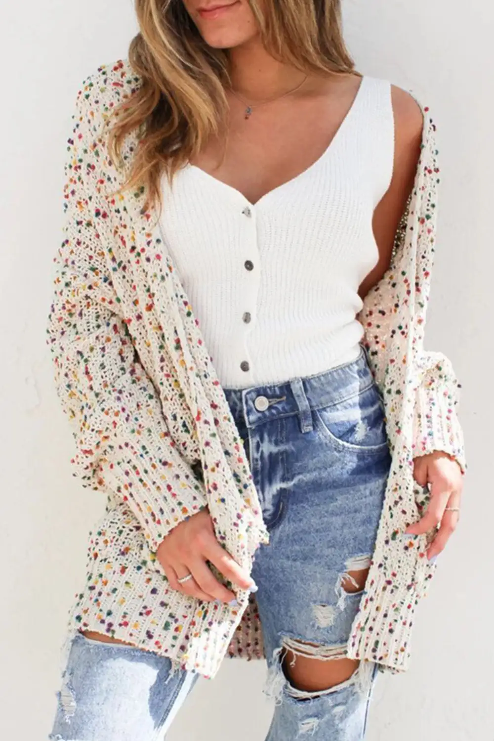 Easy Layer Longline Knit Cardigan