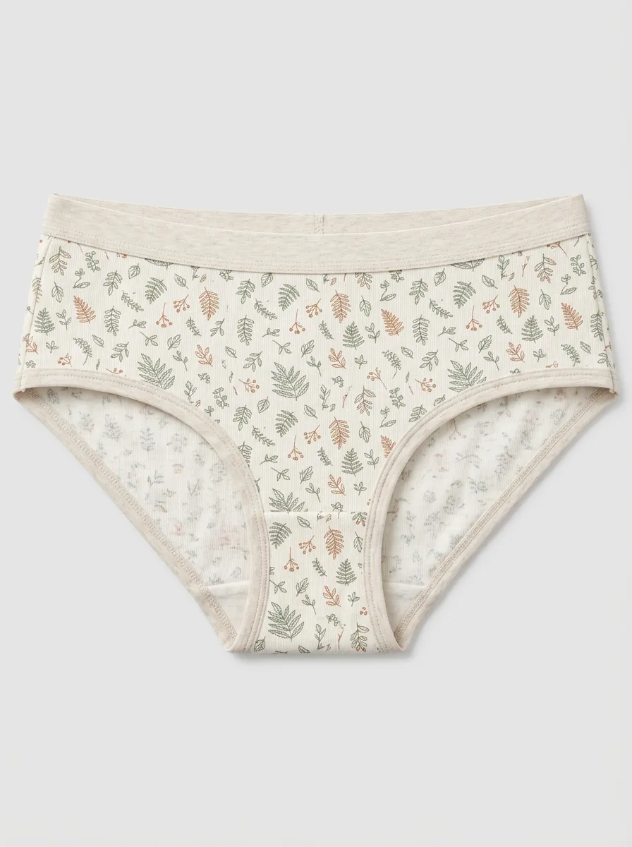 Women's Fern Leaf Botanical Printed Briefs