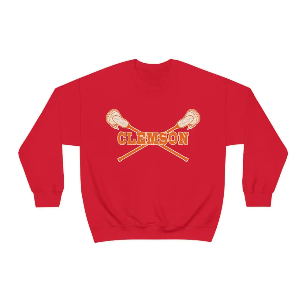 Crossed Sticks Lacrosse Graphic Crewneck Sweatshirt