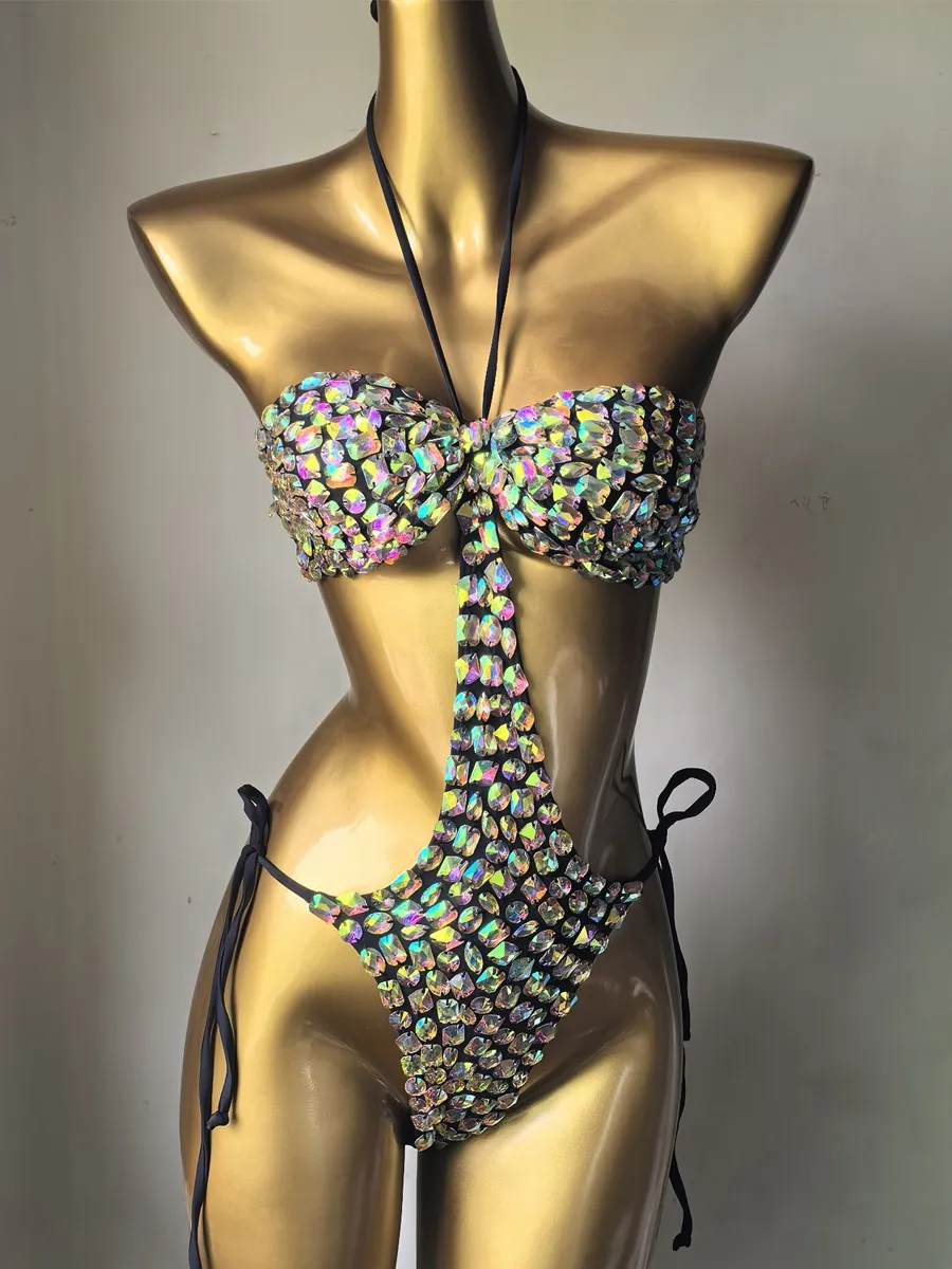 Aria Rhinestone One-Piece Swimsuit
