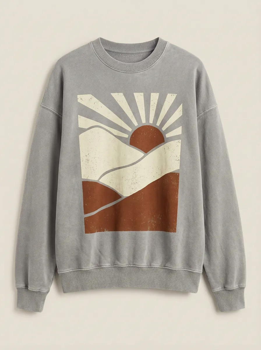 Nature Mountain Sun Hoodie