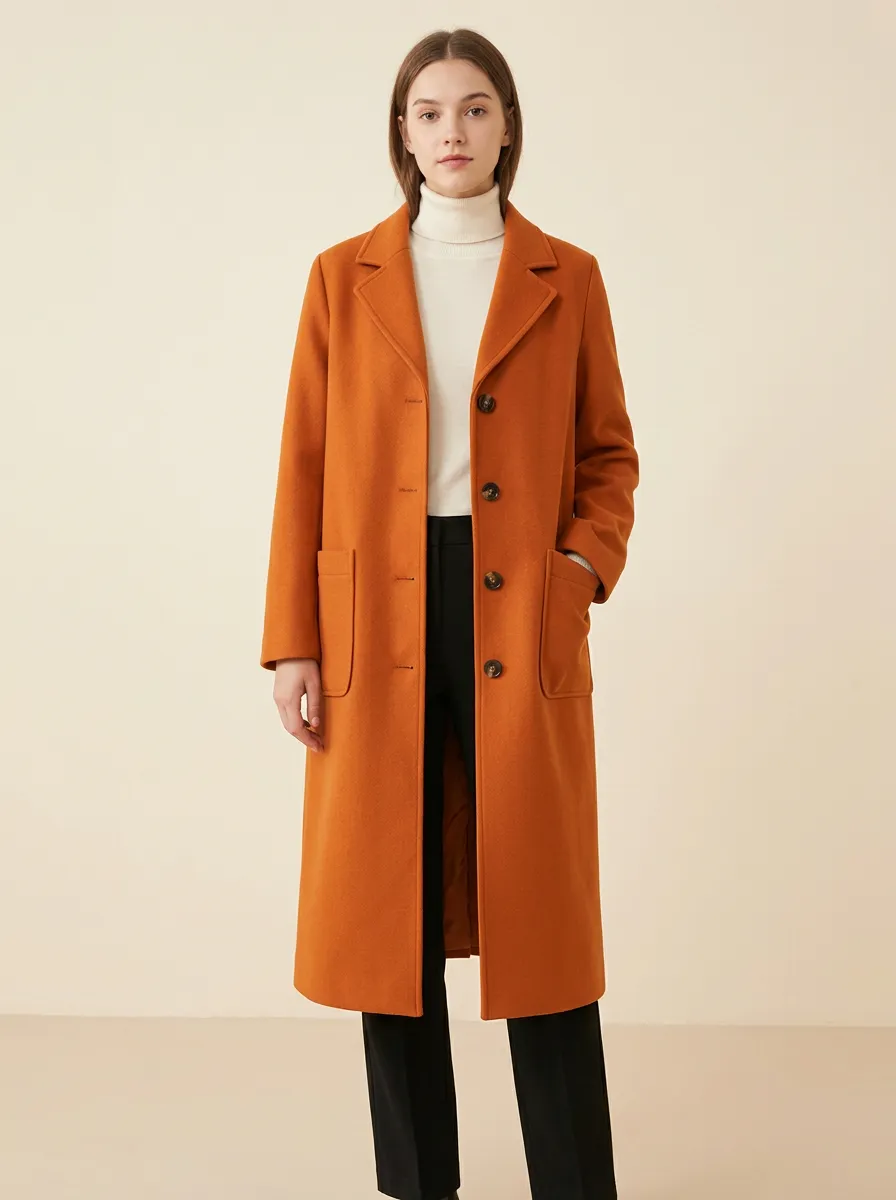 Country Wool-Blend Outerwear Coat