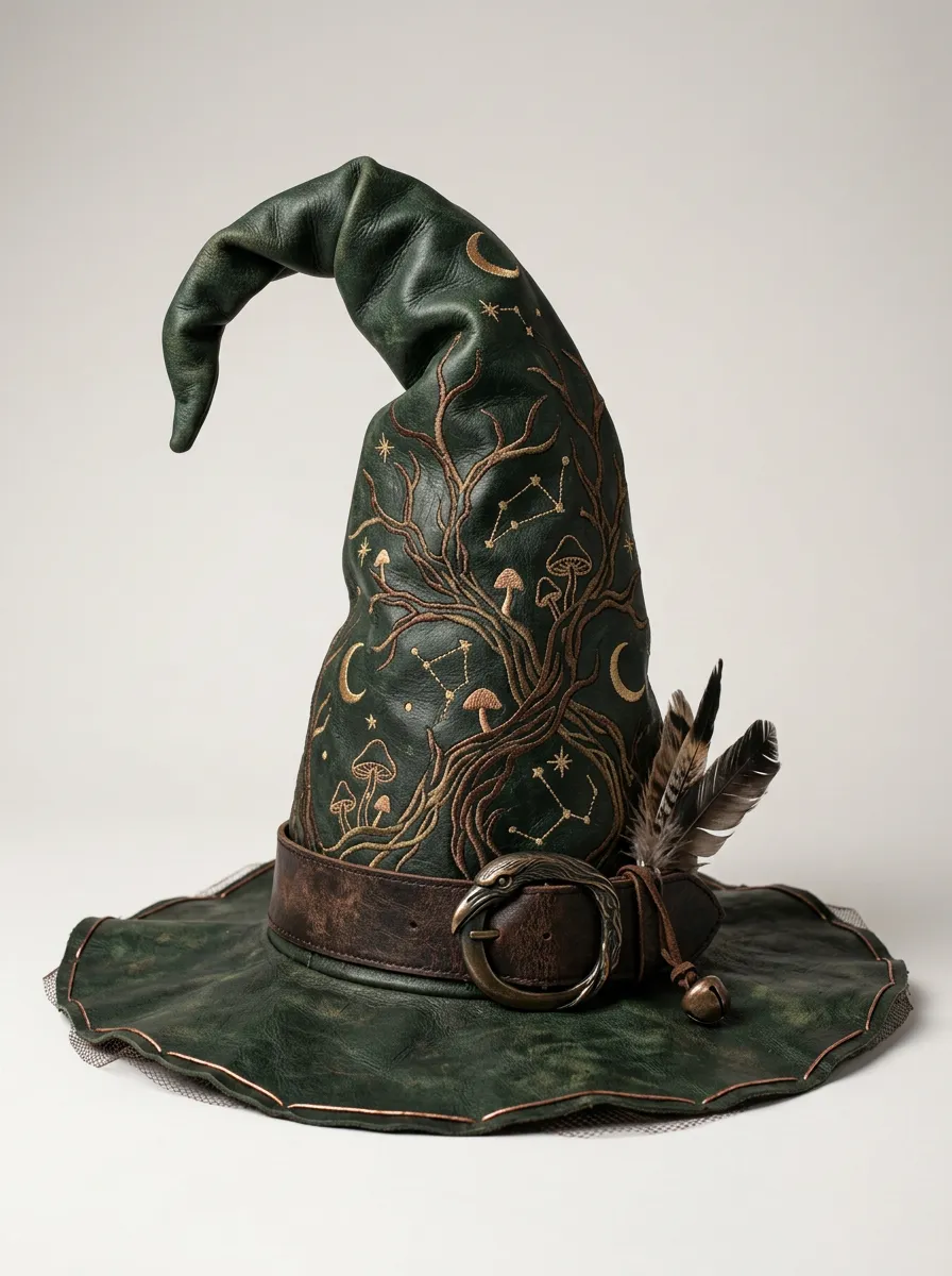 Mushroom Celestial Forest Halloween Witch Hat