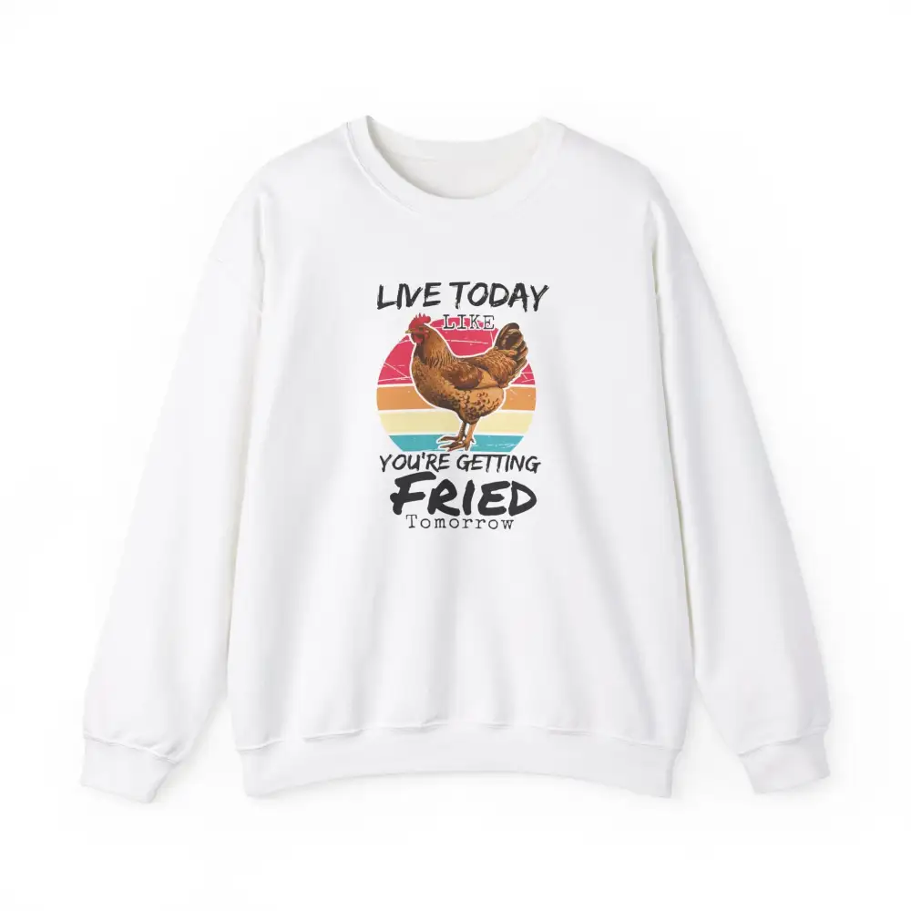 Rooster Graphic Crewneck Sweatshirt