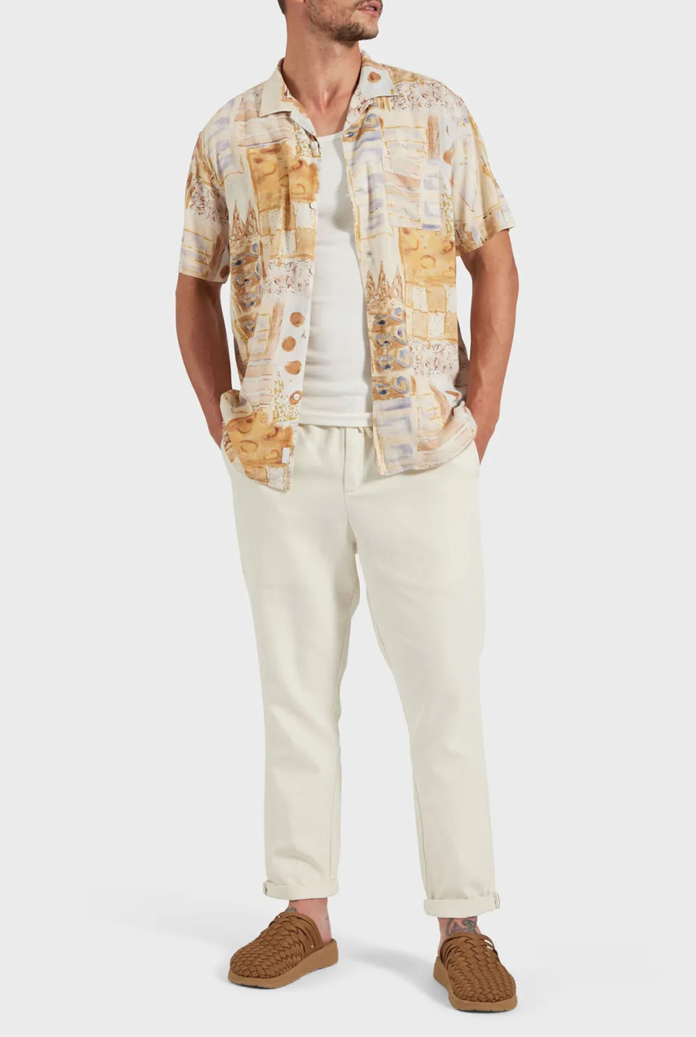 Lightweight Short Sleeve Casual Button Down Shirt