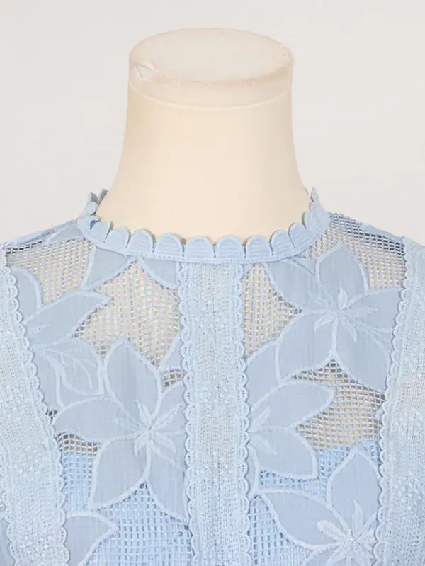 Modern Round Neck Sleeveless Detail Coordinated Set