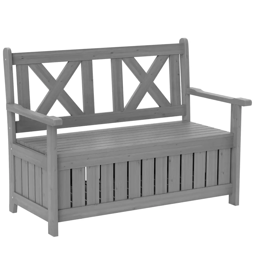 Weekend Wooden Garden Storage Bench