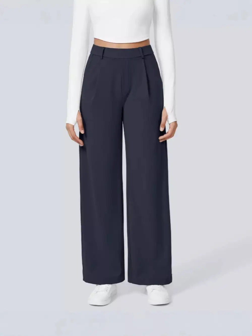 Wide Leg Pocketed Everyday Pants