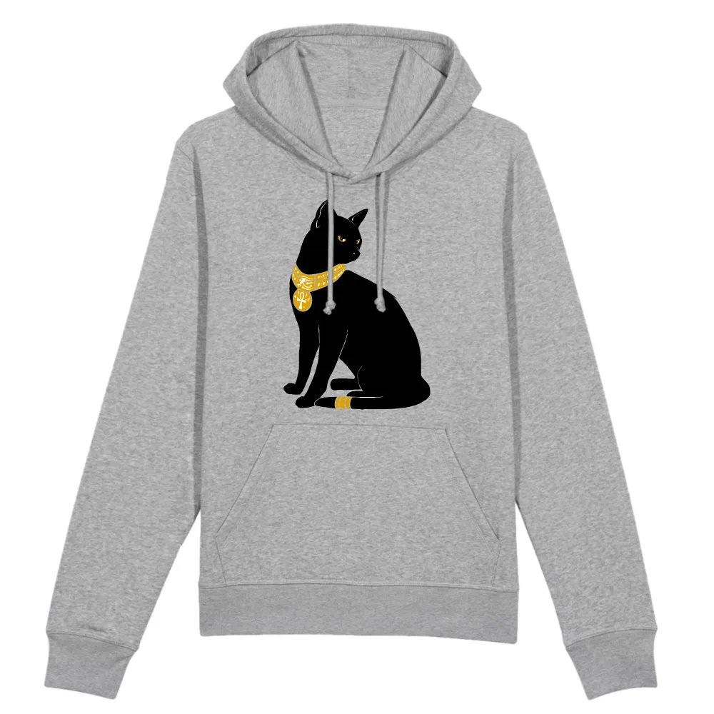 Bold Cat Emblem Pullover Hoodie