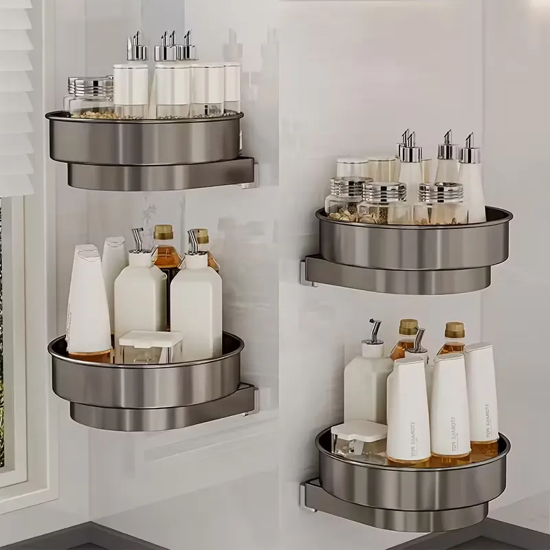 Wall-Mounted Corner Storage Rack