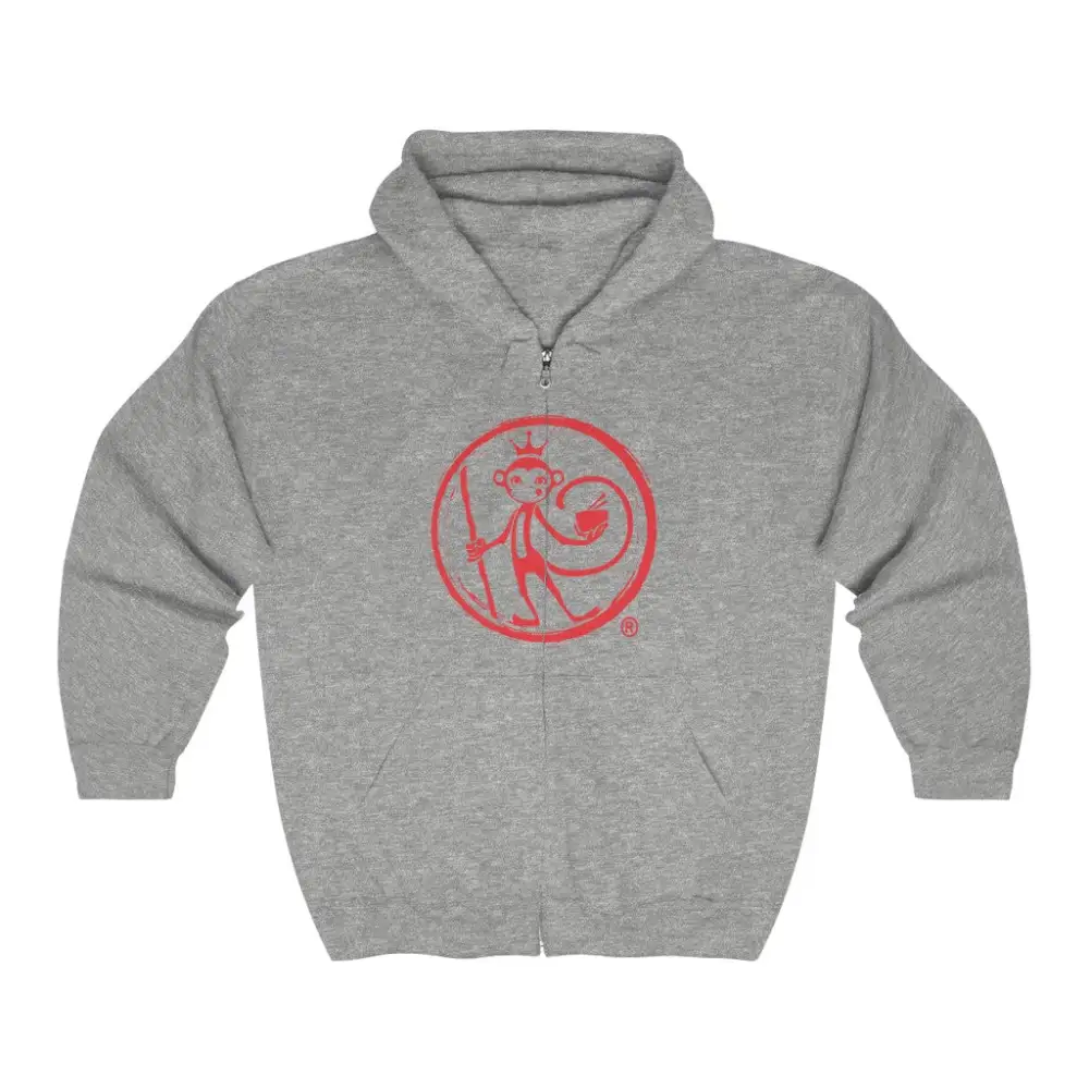 Badge Noodle Graphic Zip Hoodie