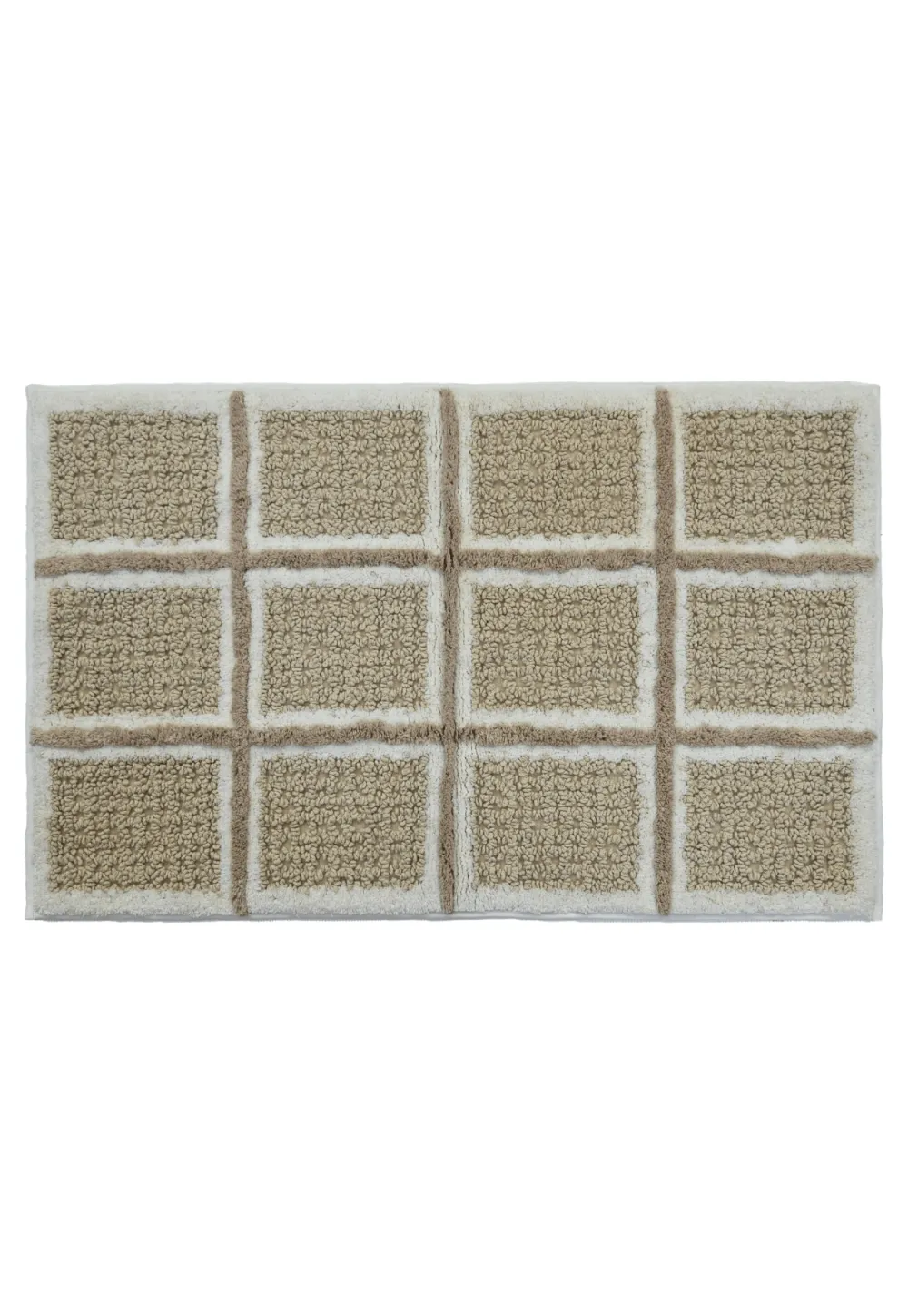 Everyday Detail Absorbent Textured Cotton Bathroom Mat